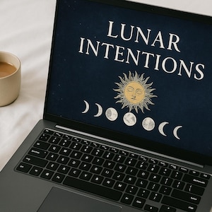 Lunar Intentions Celestial Planner | Digital Moon Phase Journal | Printable PDF/PNG | Manifestation, Intentions, Daily/Weekly/Monthly Pages