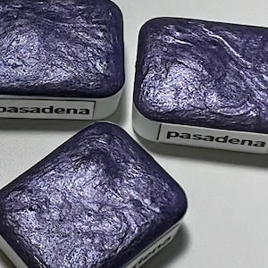 PASADENA Quarter pan Metallic Watercolor Paint Vegan Binder