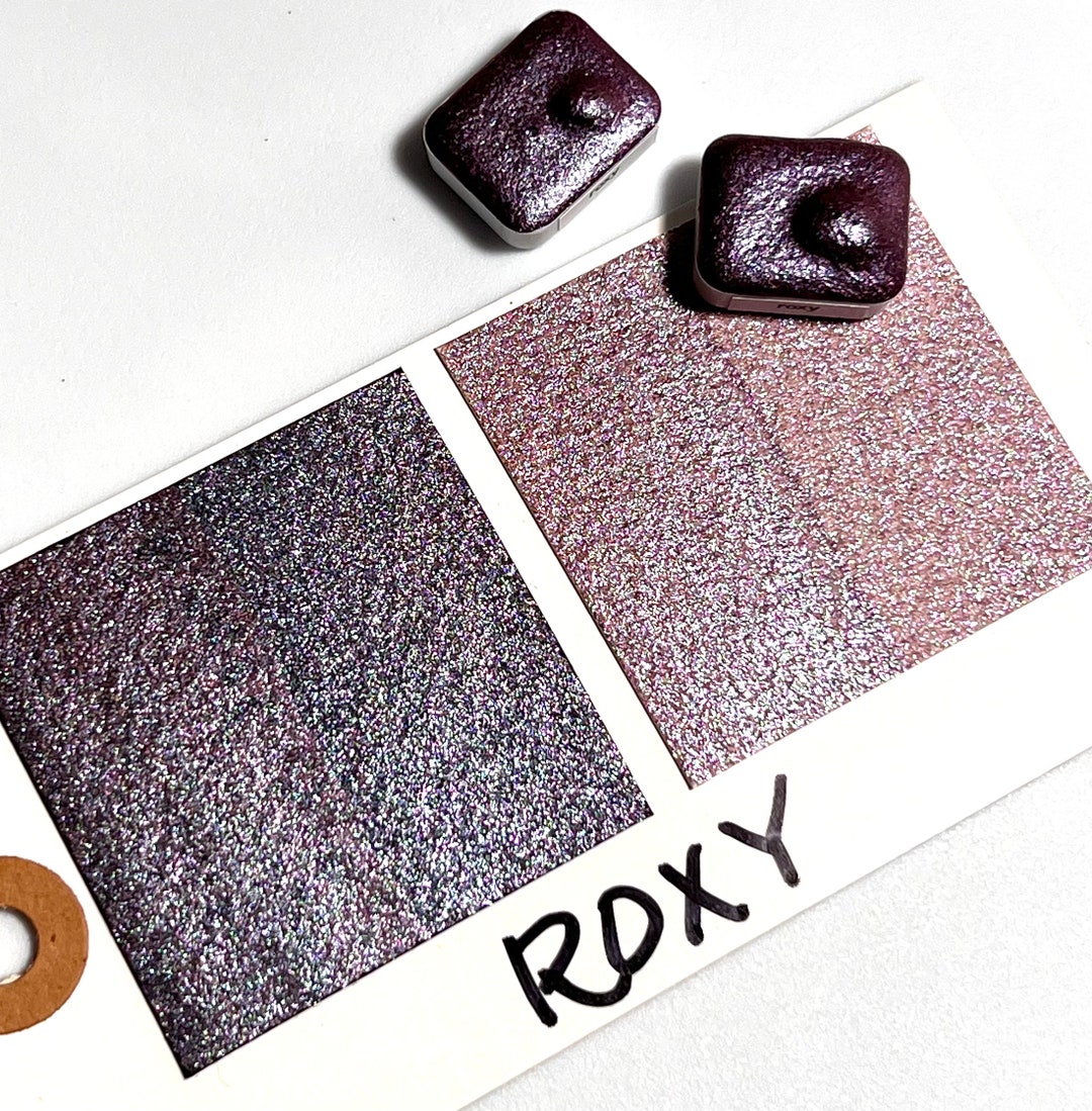 ROXY Quarter Pan Metallic Watercolor Paint LE Vegan Binder - Etsy