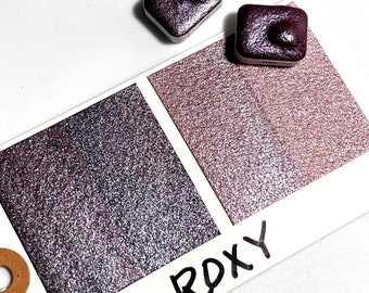 ROXY Quarter pan Metallic Watercolor Paint LE Vegan Binder