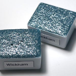 WICKHAM Half pan Metallic w/ Glitter Watercolor Paint Vegan Binder