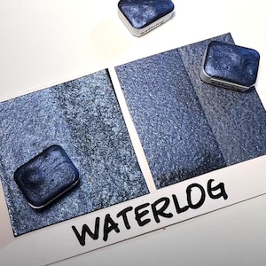 WATERLOG Quarter pan Metallic Watercolor Paint LE Vegan Binder