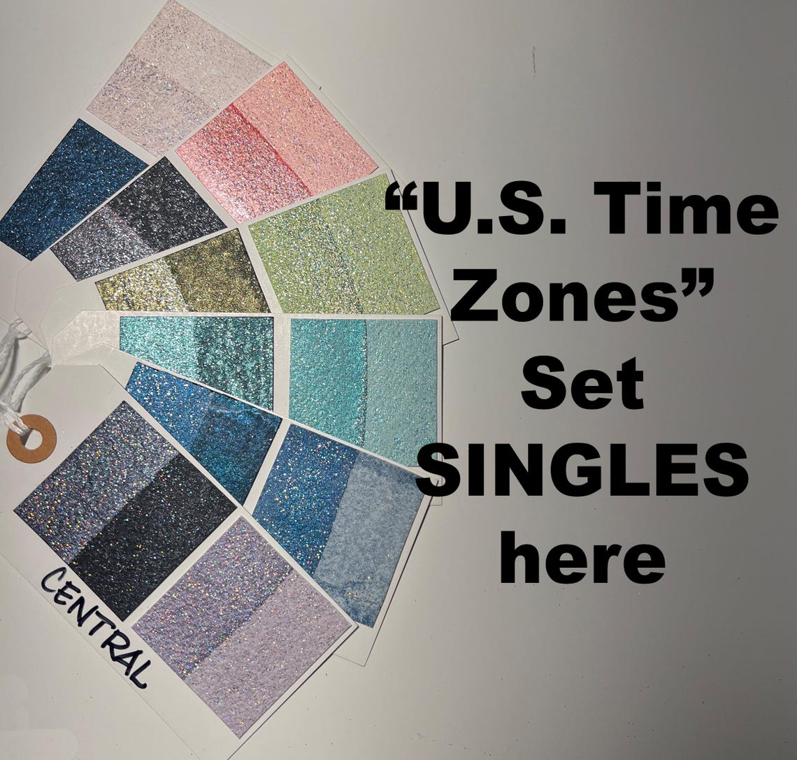 U.S. TIME Zones Singles Available From Set Eastern Pacific Mountain