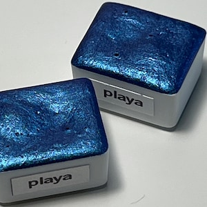 PLAYA Half pan Metallic Color Shift Watercolor Paint LE Vegan Binder