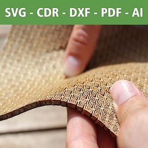 Laserbestand Flexibel houtlaserpatroon - SVG, CDR en meer - voor creatieve doe-het-zelf-projecten - Perfect voor knutselaars