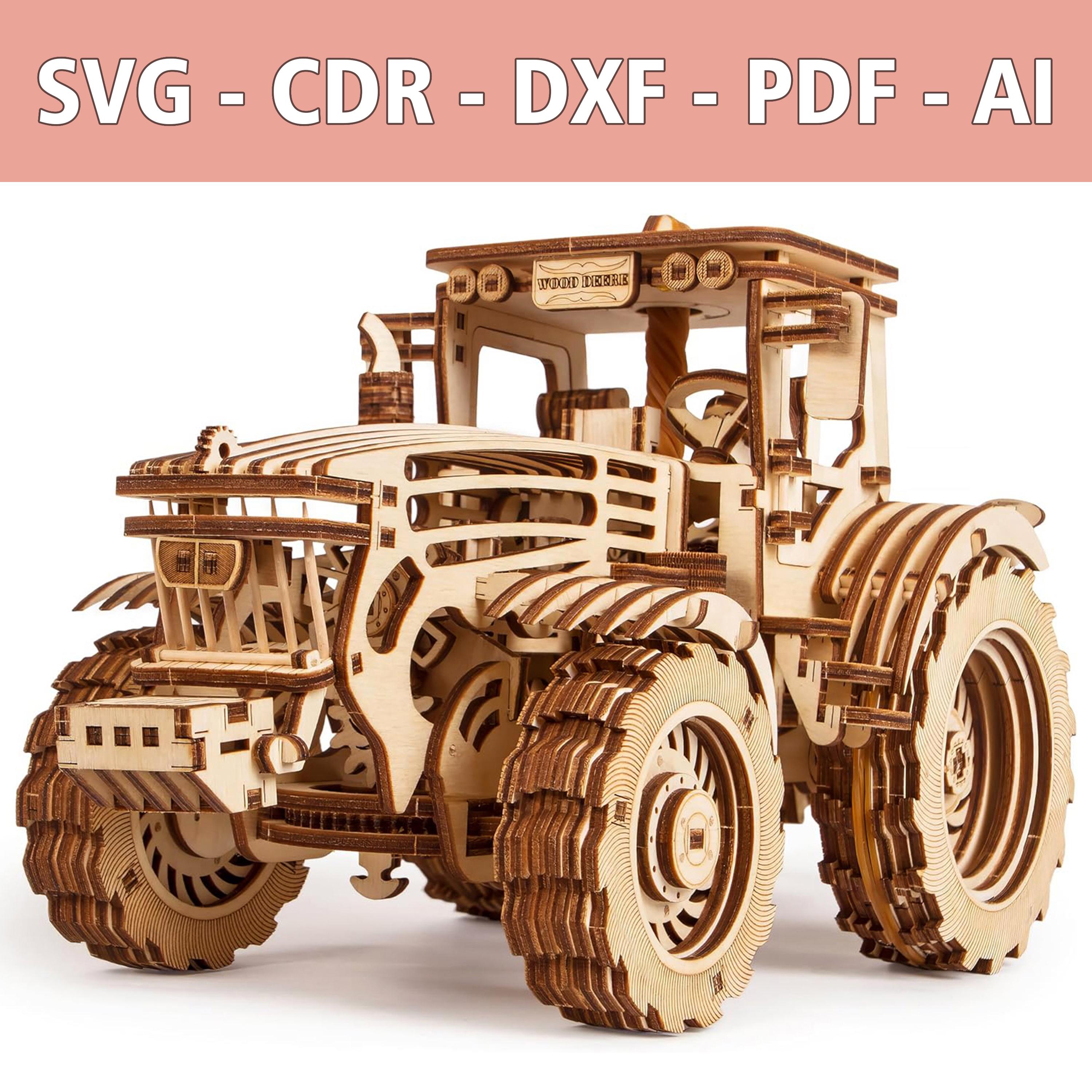 Farm Tractor Laser Pegs Tractor Buy Wooden Tractor Puzzle Online