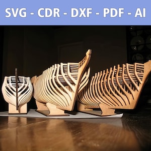 Plik laserowy Chapman Frigate – SVG, CDR i więcej – idealny do prac stolarskich i projektów DIY