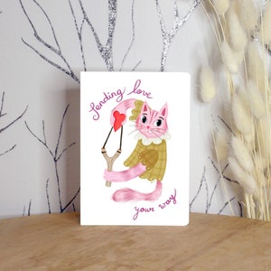 Carte postale "Sending love your way"