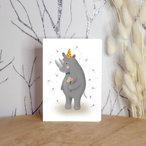 Carte postale "Rhinocéros"