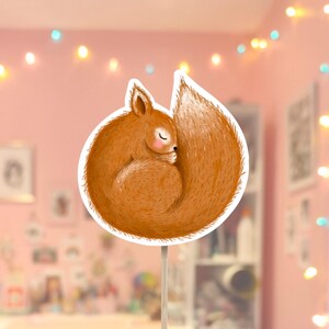 Sticker « Ecureuil endormi »