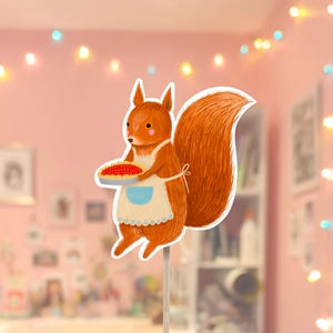 Sticker « Ecureuil en cuisine »