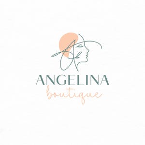 Elegante logotipo lineal con la letra A