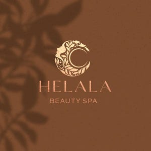 HELALA ~ Logotipo elegante feminino da lua