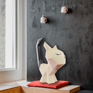 DIY baby Cat 3D LUX paper model origami Kit