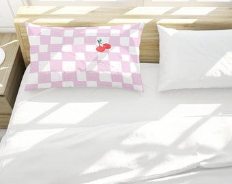 Pillow Case in Cute Cherries made of 100% silky cotton