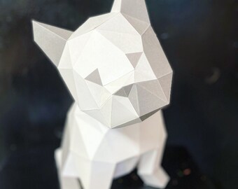 Puppy dog Kit for you to make this cute 3d papercraft. DIY kit included cardstock template and instructions provided