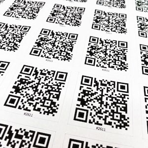 20/35 Benutzerdefinierte QR-Code-Aufkleber, Homepage URL, Pakete, Markennamen-Aufkleber, Etiketten, QR-Code-Link, Instagram, Youtube