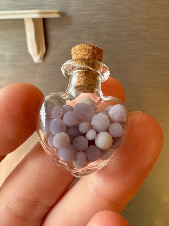 Grape Agate Potion - Glass Vial