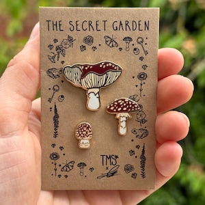 Fly Agaric Trio - Enamel Pins