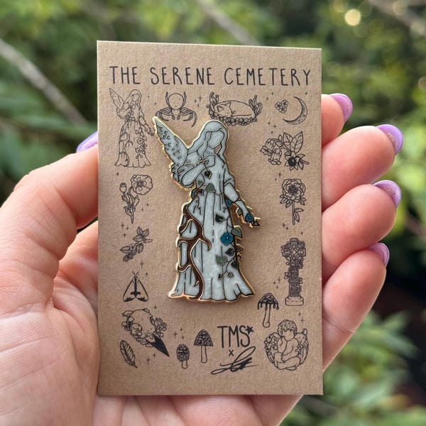 Morning Glory Angel - Enamel Pin