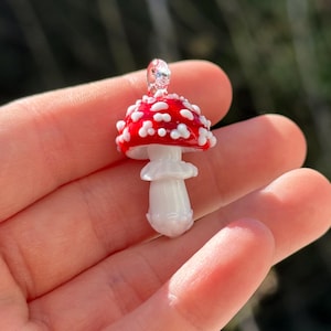 Fly Agaric Mushroom – Glass Pendant