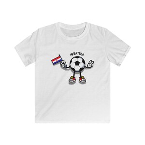 Croatia / Hrvatska Football T-Shirt for Kids | 2026 World Cup Fan Shirt for Boys & Girls | Football Gift for Little Fans image 3
