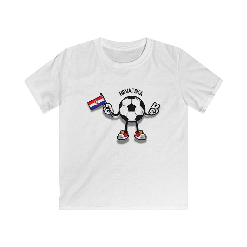 Croatia / Hrvatska Football T-Shirt for Kids | 2026 World Cup Fan Shirt for Boys & Girls | Football Gift for Little Fans image 3