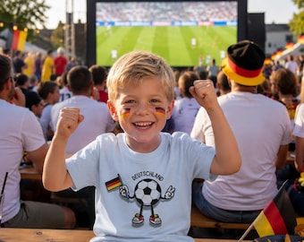 Deutschland Fußball T-Shirt Kinder | WM 2026 Fan Shirt für Jungen & Mädchen | Fußball Geschenk für kleine Fans