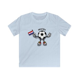 Croatia / Hrvatska Football T-Shirt for Kids | 2026 World Cup Fan Shirt for Boys & Girls | Football Gift for Little Fans image 4
