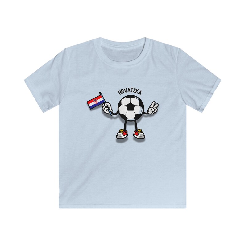 Croatia / Hrvatska Football T-Shirt for Kids | 2026 World Cup Fan Shirt for Boys & Girls | Football Gift for Little Fans image 4