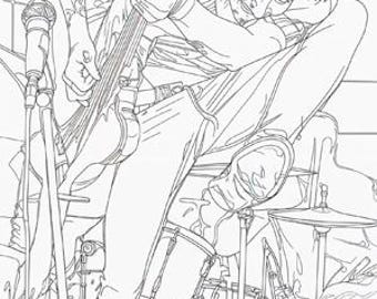 Punk Rock Coloring Pages