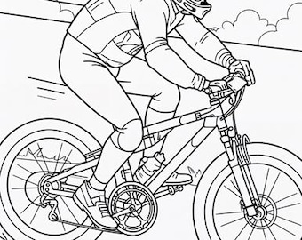 Bicycles Coloring Pages