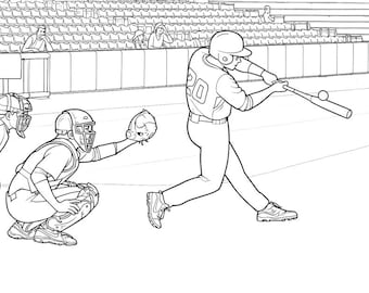 Baseball Coloring Pages