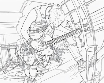 Punk Rock Coloring Pages