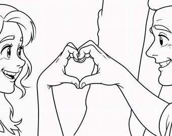 Couple Coloring Pages