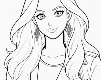 Pretty Woman Coloring Pages