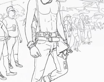 Punk Rock Coloring Pages 18 page Bundle!