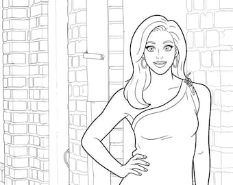 Pretty Woman Coloring Pages