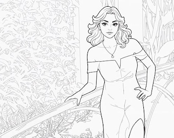 Pretty Woman Coloring Pages