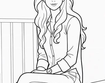 Pretty Woman Coloring Pages
