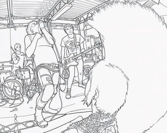 Punk Rock Coloring Pages