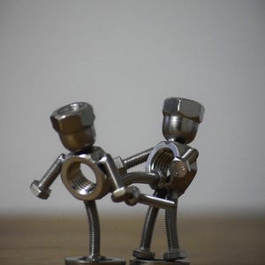 This Is Sparta! Stainless Steel Nut and Bolt Sculpture