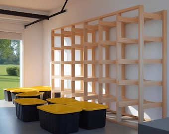DIY 27-Gallon Tote Storage Rack Plans: Garage & Basement Organizer (PDF Download)
