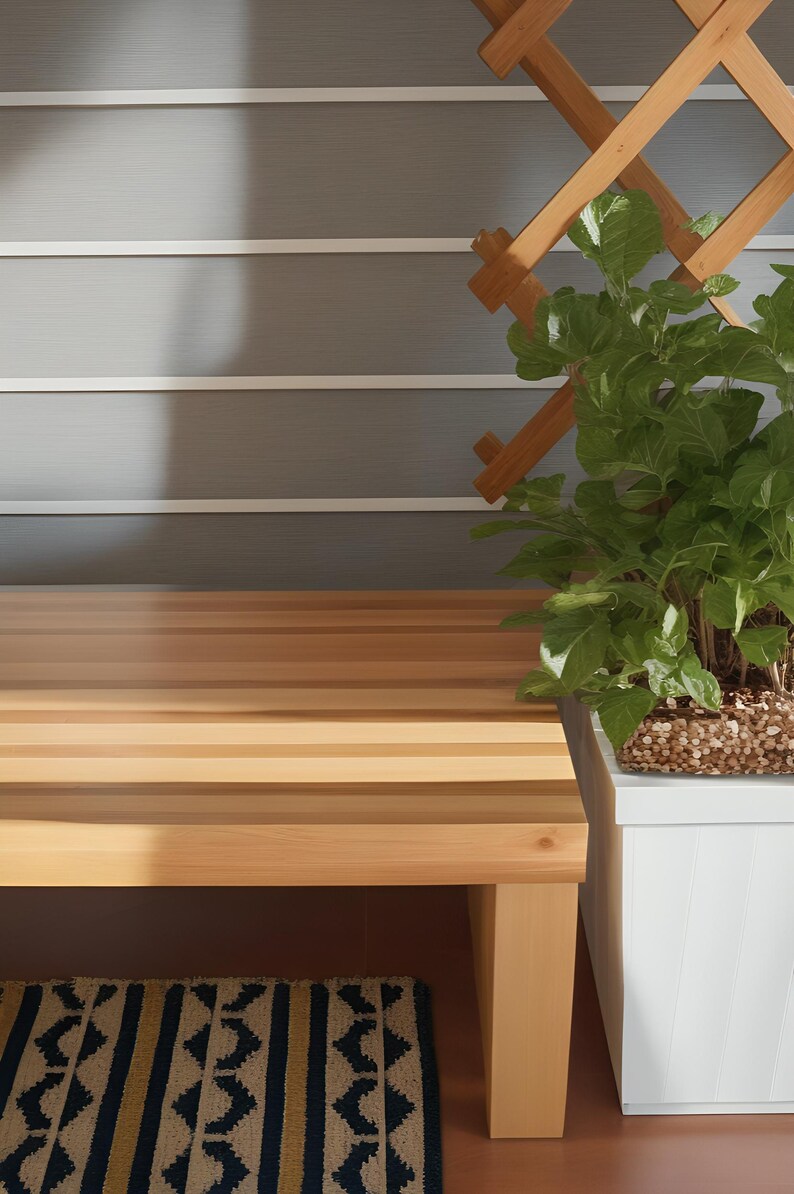 DIY Modern Bench Build Plans,patio Sitting Bench Plans,outdoor Patio ...