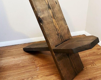 Viking Chair Build Plans: Rustic Campfire Stargazer Chair DIY (Digital Download)