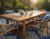 Farmhouse Outdoor Table Plans: DIY Dining Table (Digital Download)