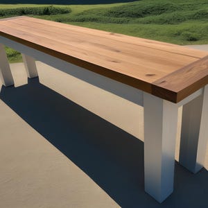 Simple Bench Plans,Outdoor Seating Bench Plans, Easy to Build,DIY Patio Simple Bench PLANS, PDF File Instant Download,Table bench