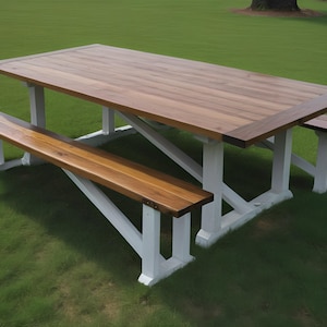 Rustieke boerderij eettafel, grote boerderij tafel, rustieke eettafel, 8-10 persoons boerderij tafel, houtbewerking, houten tafel, houten tafel