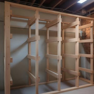 Tote Storage Rack,DIY Plans,27 Gallon Tote Storage,17 Gallon Tote Storage,Beginner Friendly, Organization Storage Plans, Basement Organizer