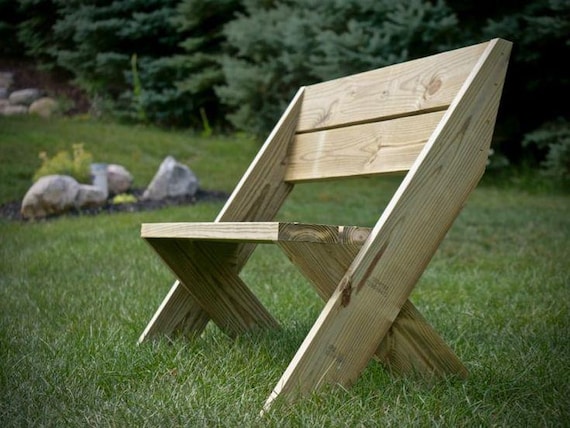 Diy outdoor bench with back sale